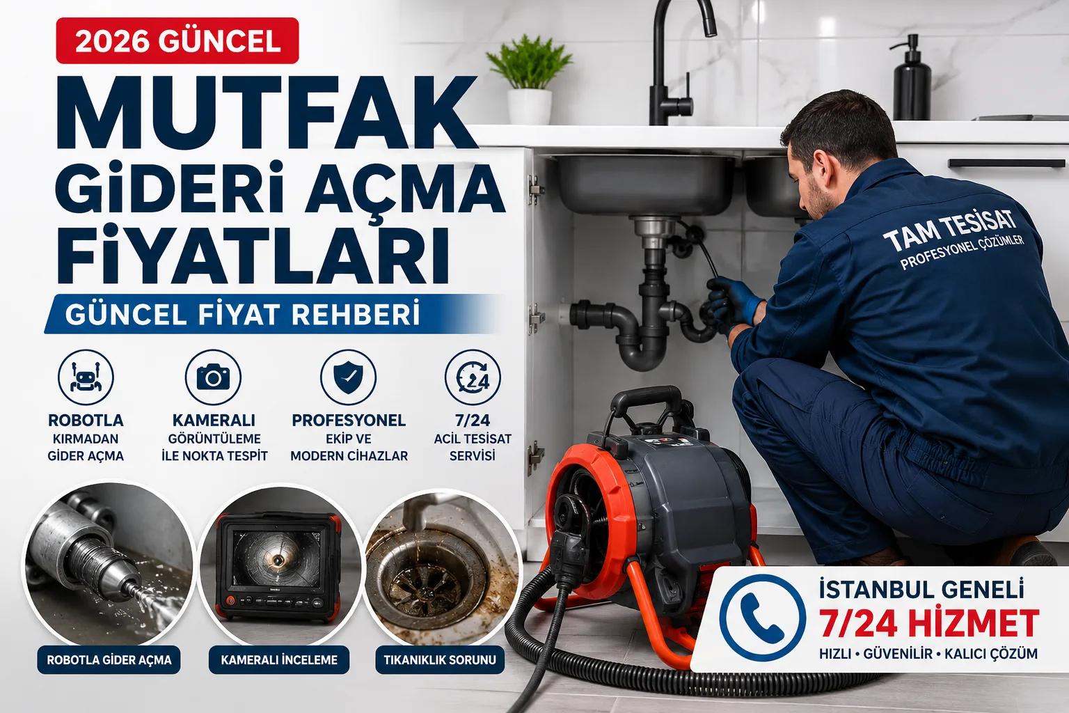 Mutfak Gideri Açma Fiyatları - İstanbul Profesyonel Tesisat Hizmeti