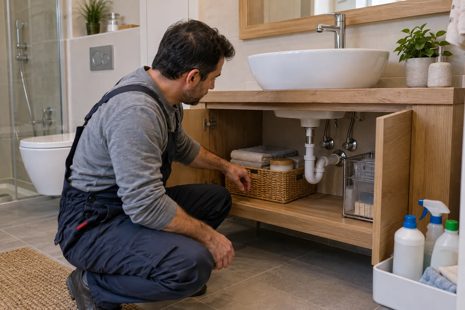 Lavabo dolabının nem ve ürün saklama koşullarının incelenmesi
