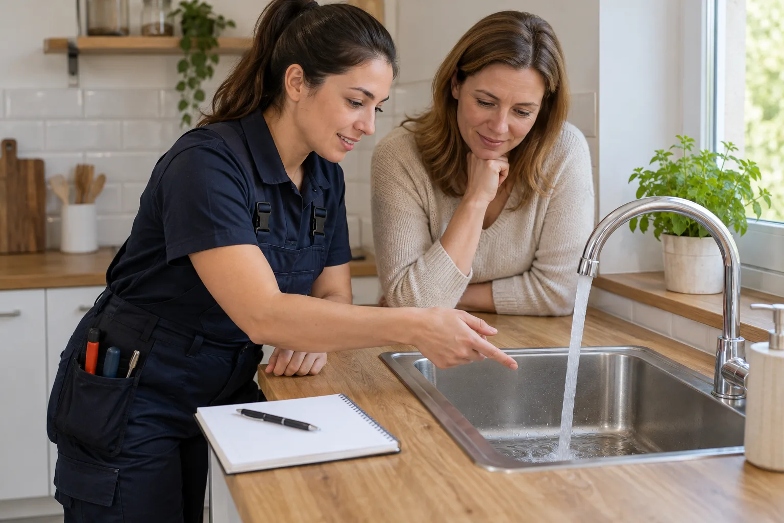 Lavabo akışı ve kontrol kaydını değerlendiren uzman